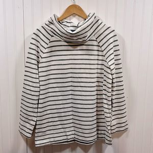 Lou & Grey cowl neck striped sweater